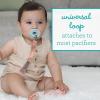 image:imageBooginHead by Infantino PaciGrip 2Pack Pacifier Clips  Universal Fit Gentle on Clothes Keeps Pacifiers Clean amp Close Ages 036 Months Black Grey and White SkaterPink 2Pack