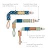 image:imageBooginHead by Infantino PaciGrip 2Pack Pacifier Clips  Universal Fit Gentle on Clothes Keeps Pacifiers Clean amp Close Ages 036 Months Black Grey and White SkaterMulticolor