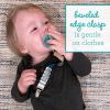 image:imageBooginHead by Infantino PaciGrip 2Pack Pacifier Clips  Universal Fit Gentle on Clothes Keeps Pacifiers Clean amp Close Ages 036 Months Black Grey and White SkaterMulticolor