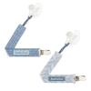 image:imageBooginHead by Infantino PaciGrip 2Pack Pacifier Clips  Universal Fit Gentle on Clothes Keeps Pacifiers Clean amp Close Ages 036 Months Blue ArrowsBlue Arrows