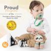 image:imageBooginHead by Infantino Pacifier Holder Stuffed Animal and Baby Pacifier Clip Green SlothSloth
