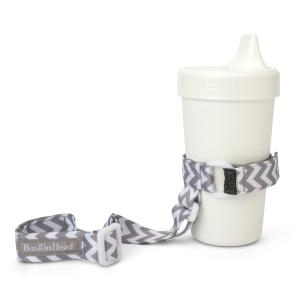 image:imageBooginHead Baby Toddler SippiGrip Sippy Cup Holder Strap Chevron GrayGray Chevron