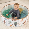 image:imageInfantino Big Fun Baby Ball Pit with 18 Inflatable Balls 31 Padded Sit amp Play Reversible Gingham amp Woodland Soft Foam Walls Foldable for Travel amp Storage