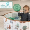 image:imageInfantino Big Fun Baby Ball Pit with 18 Inflatable Balls 31 Padded Sit amp Play Reversible Gingham amp Woodland Soft Foam Walls Foldable for Travel amp Storage