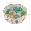 image:imageInfantino Big Fun Baby Ball Pit with 18 Inflatable Balls 31 Padded Sit amp Play Reversible Gingham amp Woodland Soft Foam Walls Foldable for Travel amp Storage