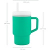 image:imageInfantino My 1st Tumbler 9 Oz Silicone Sippy Cup with Straw amp Handle SpillResistant Baby Cup for OntheGo BPAFree Transition Bottle Blue StarsAlpine