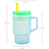 image:imageInfantino My 1st Tumbler 9 Oz Silicone Sippy Cup with Straw amp Handle SpillResistant Baby Cup for OntheGo BPAFree Transition Bottle Blue StarsBlue Stars