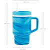 image:imageInfantino My 1st Tumbler 9 Oz Silicone Sippy Cup with Straw amp Handle SpillResistant Baby Cup for OntheGo BPAFree Transition Bottle Blue StarsBlueberry Swirl