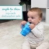 image:imageInfantino My 1st Tumbler 9 Oz Silicone Sippy Cup with Straw amp Handle SpillResistant Baby Cup for OntheGo BPAFree Transition Bottle Blue StarsBlueberry Swirl