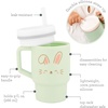 image:imageInfantino My 1st Tumbler 9 Oz Silicone Sippy Cup with Straw amp Handle SpillResistant Baby Cup for OntheGo BPAFree Transition Bottle Blue StarsBunny