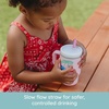 image:imageInfantino My 1st Tumbler 9 Oz Silicone Sippy Cup with Straw amp Handle SpillResistant Baby Cup for OntheGo BPAFree Transition Bottle Blue StarsCherry