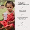 image:imageInfantino My 1st Tumbler 9 Oz Silicone Sippy Cup with Straw amp Handle SpillResistant Baby Cup for OntheGo BPAFree Transition Bottle Blue StarsCherry
