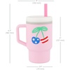 image:imageInfantino My 1st Tumbler 9 Oz Silicone Sippy Cup with Straw amp Handle SpillResistant Baby Cup for OntheGo BPAFree Transition Bottle Blue StarsCherry