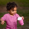 image:imageInfantino My 1st Tumbler 9 Oz Silicone Sippy Cup with Straw amp Handle SpillResistant Baby Cup for OntheGo BPAFree Transition Bottle Blue StarsCotton Candy