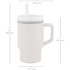 image:imageInfantino My 1st Tumbler 9 Oz Silicone Sippy Cup with Straw amp Handle SpillResistant Baby Cup for OntheGo BPAFree Transition Bottle Blue StarsCream