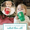 image:imageInfantino My 1st Tumbler 9 Oz Silicone Sippy Cup with Straw amp Handle SpillResistant Baby Cup for OntheGo BPAFree Transition Bottle Blue StarsGrinch Green