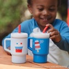 image:imageInfantino My 1st Tumbler 9 Oz Silicone Sippy Cup with Straw amp Handle SpillResistant Baby Cup for OntheGo BPAFree Transition Bottle Blue StarsIce Cream