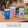 image:imageInfantino My 1st Tumbler 9 Oz Silicone Sippy Cup with Straw amp Handle SpillResistant Baby Cup for OntheGo BPAFree Transition Bottle Blue StarsIce Cream