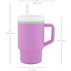 image:imageInfantino My 1st Tumbler 9 Oz Silicone Sippy Cup with Straw amp Handle SpillResistant Baby Cup for OntheGo BPAFree Transition Bottle Blue StarsLilac