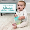 image:imageInfantino My 1st Tumbler 9 Oz Silicone Sippy Cup with Straw amp Handle SpillResistant Baby Cup for OntheGo BPAFree Transition Bottle Blue StarsOmbre Lime Light