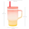 image:imageInfantino My 1st Tumbler 9 Oz Silicone Sippy Cup with Straw amp Handle SpillResistant Baby Cup for OntheGo BPAFree Transition Bottle Blue StarsOmbre Sunset Kiss