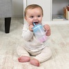 image:imageInfantino My 1st Tumbler 9 Oz Silicone Sippy Cup with Straw amp Handle SpillResistant Baby Cup for OntheGo BPAFree Transition Bottle Blue StarsOmbre Twilight Bloom