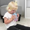 image:imageInfantino My 1st Tumbler 9 Oz Silicone Sippy Cup with Straw amp Handle SpillResistant Baby Cup for OntheGo BPAFree Transition Bottle Blue StarsOmbre Twilight Bloom