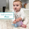 image:imageInfantino My 1st Tumbler 9 Oz Silicone Sippy Cup with Straw amp Handle SpillResistant Baby Cup for OntheGo BPAFree Transition Bottle Blue StarsOmbre Twilight Bloom