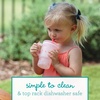 image:imageInfantino My 1st Tumbler 9 Oz Silicone Sippy Cup with Straw amp Handle SpillResistant Baby Cup for OntheGo BPAFree Transition Bottle Blue StarsPink