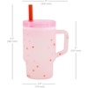 image:imageInfantino My 1st Tumbler 9 Oz Silicone Sippy Cup with Straw amp Handle SpillResistant Baby Cup for OntheGo BPAFree Transition Bottle Blue StarsPink