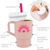 image:imageInfantino My 1st Tumbler 9 Oz Silicone Sippy Cup with Straw amp Handle SpillResistant Baby Cup for OntheGo BPAFree Transition Bottle Blue StarsPink Hearts