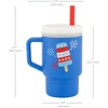 image:imageInfantino My 1st Tumbler 9 Oz Silicone Sippy Cup with Straw amp Handle SpillResistant Baby Cup for OntheGo BPAFree Transition Bottle Blue StarsPopsicle