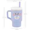 image:imageInfantino My 1st Tumbler 9 Oz Silicone Sippy Cup with Straw amp Handle SpillResistant Baby Cup for OntheGo BPAFree Transition Bottle Blue StarsReindeer