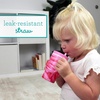 image:imageInfantino My 1st Tumbler 9 Oz Silicone Sippy Cup with Straw amp Handle SpillResistant Baby Cup for OntheGo BPAFree Transition Bottle Blue StarsStrawberry Swirl