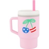 image:imageInfantino My 1st Tumbler 9 Oz Silicone Sippy Cup with Straw amp Handle SpillResistant Baby Cup for OntheGo BPAFree Transition Bottle Blue StarsCherry