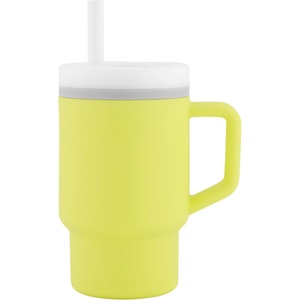 image:imageInfantino My 1st Tumbler 9 Oz Silicone Sippy Cup with Straw amp Handle SpillResistant Baby Cup for OntheGo BPAFree Transition Bottle Blue StarsCitrus