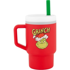 image:imageInfantino My 1st Tumbler 9 Oz Silicone Sippy Cup with Straw amp Handle SpillResistant Baby Cup for OntheGo BPAFree Transition Bottle Blue StarsGrinch Red