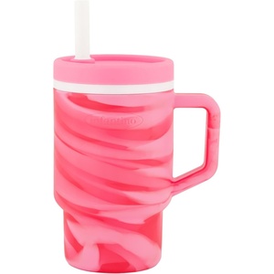 image:imageInfantino My 1st Tumbler 9 Oz Silicone Sippy Cup with Straw amp Handle SpillResistant Baby Cup for OntheGo BPAFree Transition Bottle Blue StarsStrawberry Swirl