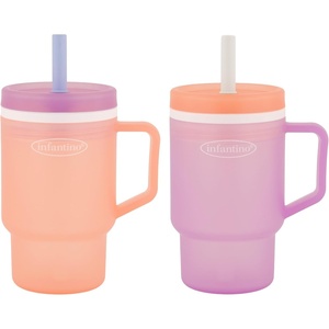 image:imageInfantino My 1st Tumbler Straw Cup 10oz Seashell amp LavenderSeashellLavender