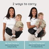 image:imageInfantino Hip Rider Max Storage Hip Seat Baby Carrier 1245 lbs Washed TaupeBlack Sand
