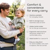 image:imageInfantino Hip Rider Max Storage Hip Seat Baby Carrier 1245 lbs Washed TaupeBlack Sand