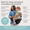 image:imageInfantino Hip Rider Max Storage Hip Seat Baby Carrier 1245 lbs Washed TaupeBlack Sand