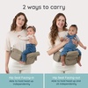 image:imageInfantino Hip Rider Max Storage Hip Seat Baby Carrier 1245 lbs Washed TaupeWashed Taupe