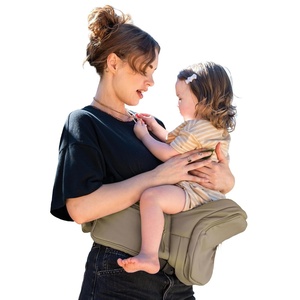 image:imageInfantino Hip Rider Max Storage Hip Seat Baby Carrier 1245 lbs Washed TaupeWashed Taupe
